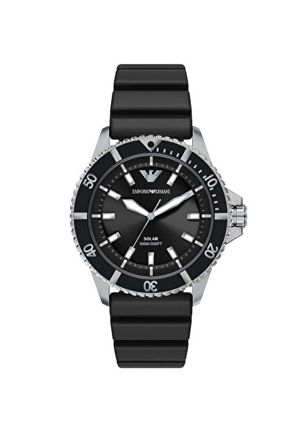 AR11788 Siyah Silikon Erkek Kol Saati