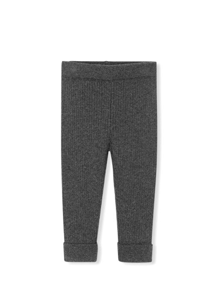 Dark Grey Knitted Baby Boy Pants