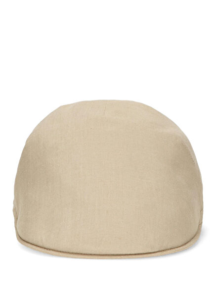 Beige Men's Linen Hat