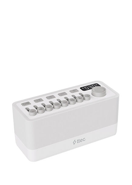 Somno 3’ü 1 Arada Beyaz Taşınabilir Bluetooth Hoparlör