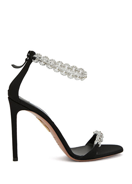 Bijoux Siyah Kadın Deri Sandalet