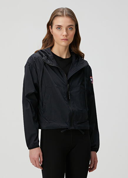 Kasilo Black Hooded Cropped Jacket