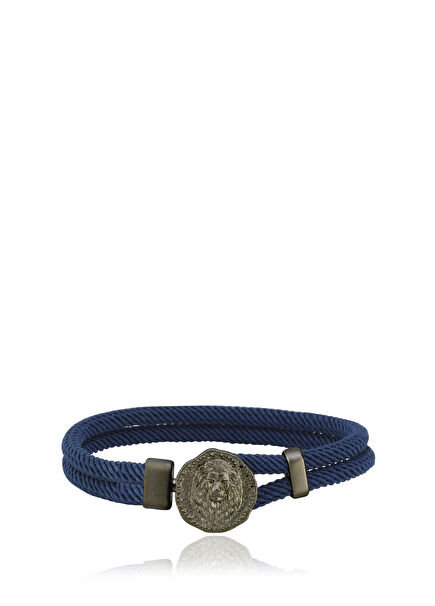 Leo 925 Sterling Silver Cord Men's Bracelet