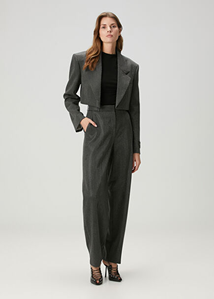 Anthracite Wool Trousers