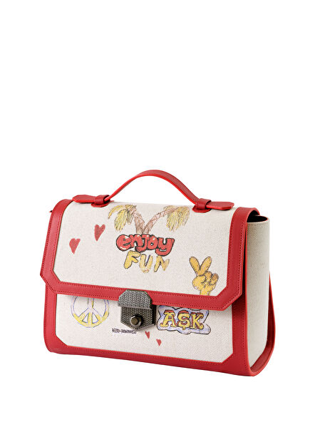 Misela X Carolina at Belgravia Printed Canvas Women's Handbag