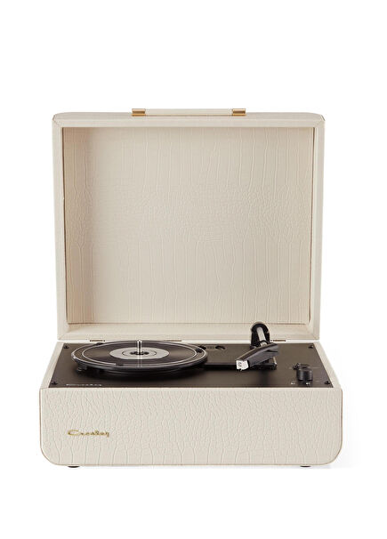 Mercury Cream Bluetooth Receiver and Portable Turntable
