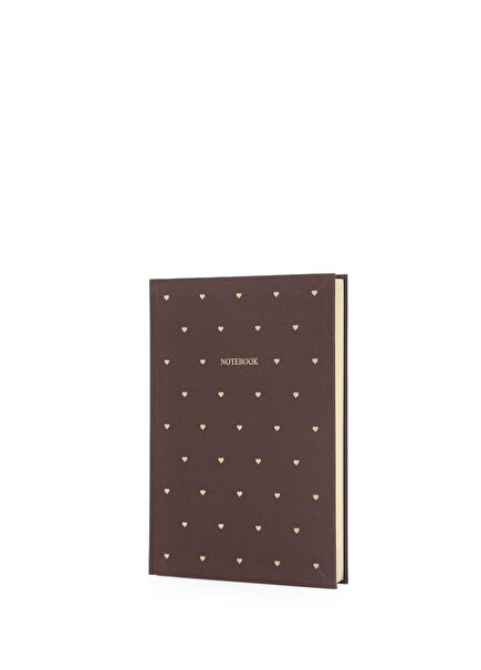 Love Notebook Bitter Çikolata Noktalı Defter 