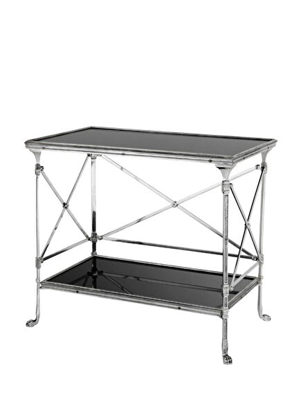 Juliette Siyah Cam Kokteyl Masası 78 x 47,5 cm