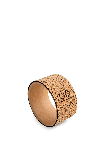 Wood Cork Wrapped Yoga Wheel 26 cm