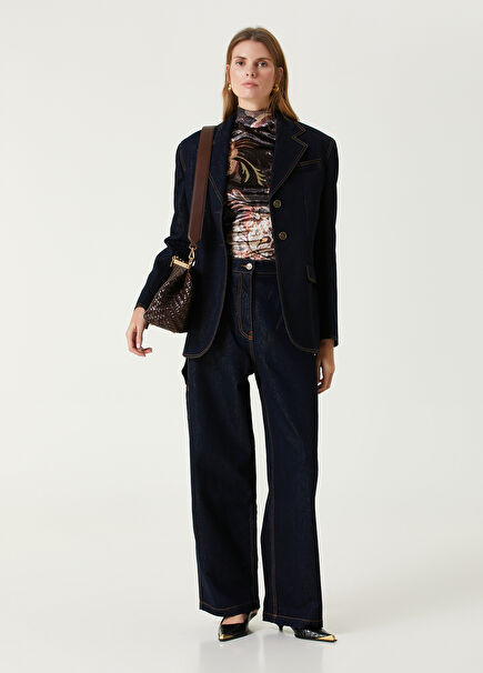 Dark Blue Baggy Fit Jeans