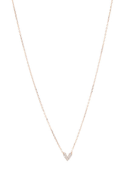 Double-Sided Heart Girl Necklace