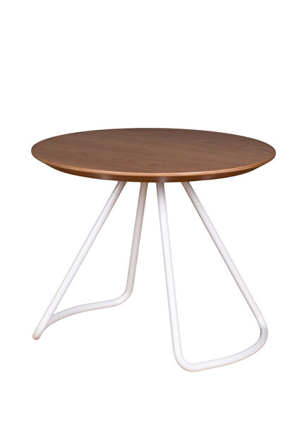 Sama Oak White Wooden Side Table