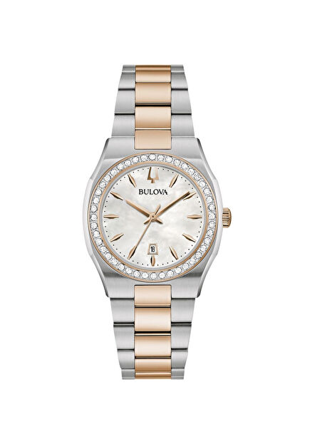 98R283 Grey Rosegold Steel Women's Watch