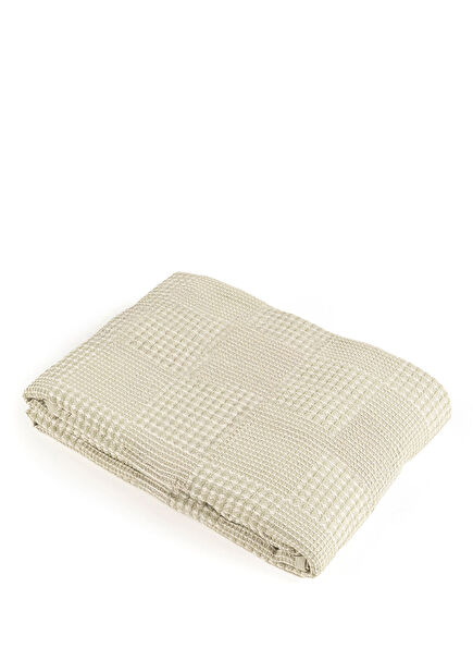 Yeşil %100 Pamuk Baklan İplik Boyalı Pike