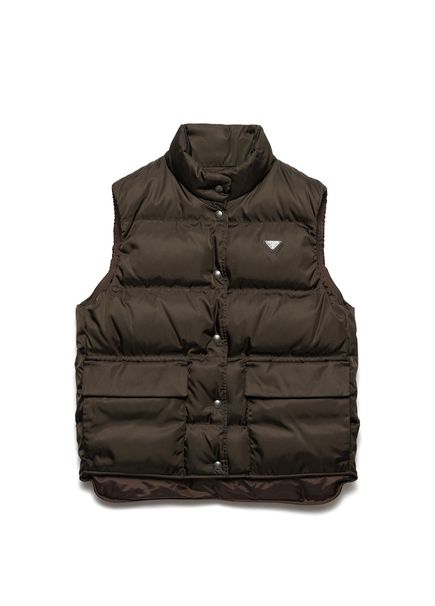 Kahverengi Re-Nylon Kadın Yelek
