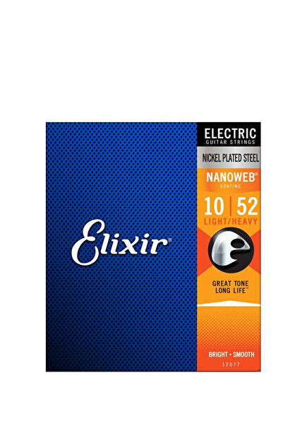 12077 Nanoweb Light Heavy 10-52 Electric Guitar String