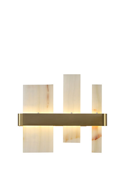Ekho White Tumbled Marble Led Sconce