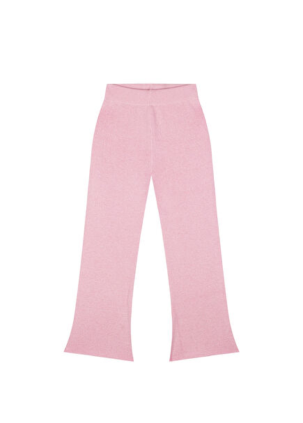 Pembe Triko İspanyol Paça Kız Çocuk Tayt