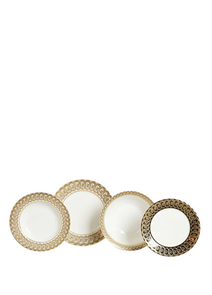 Isadora Gold Edge Detail Classic 12 Seater 67 Piece Bone China Porcelain Dinnerware