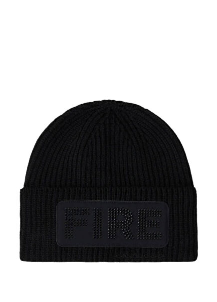 Black Women's Beanie with Aneli