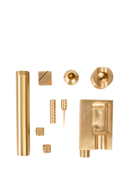 Gold Pirinç Puro Ofis Seti