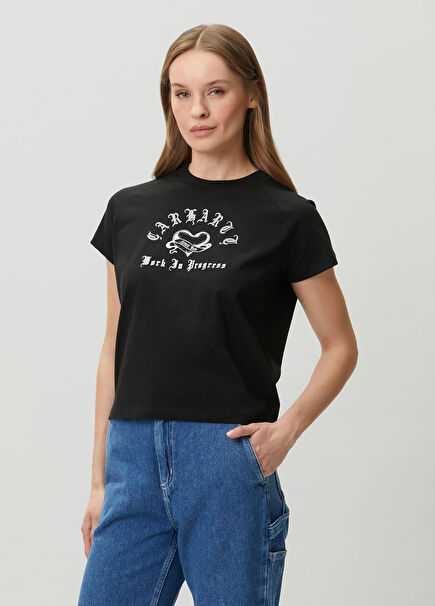 Siyah Logolu T-shirt