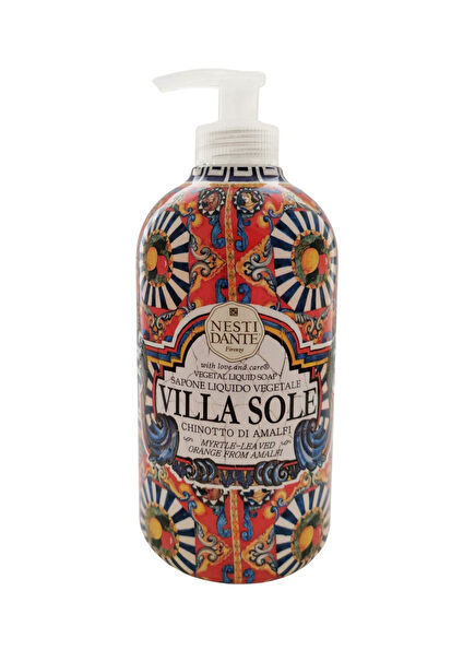 Villa Sole Chinotto Di Amalfi Atioksidan Özellikli Acı Portakal Özlü Canlandırıcı Sıvı Sabun 500 ml