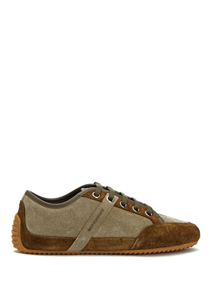 Slim Khaki Women's Suede Sneakers