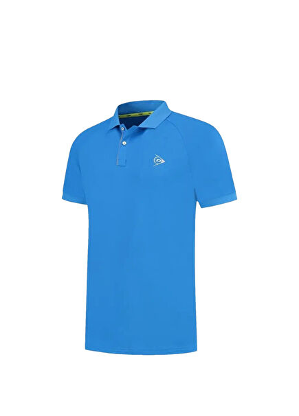 D AP Club Blue Polo Collar Short Sleeve Men's Sports T-shirt