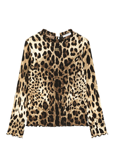 Leopard Girls Sweater