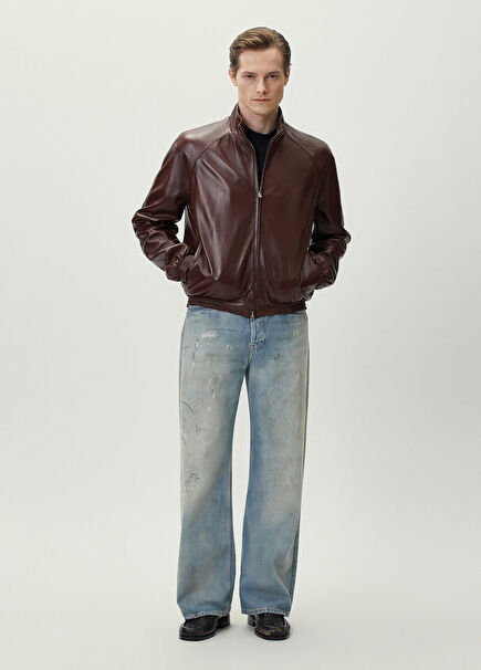 Burgundy Leather Jacket