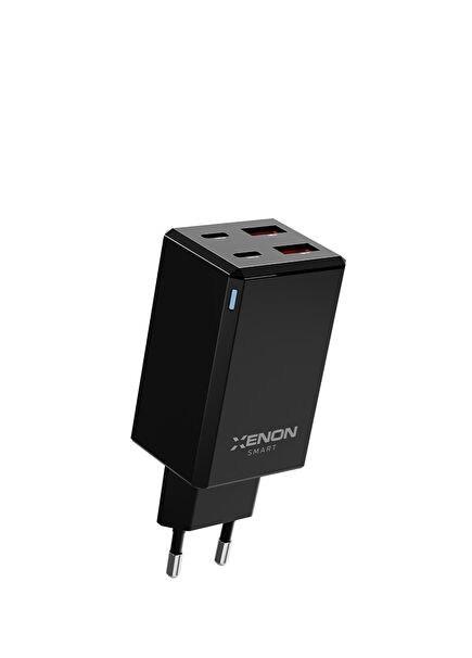 X6425 iPhone ve Samsung Uyumlu 65W GaN + Type-C Kablo 100W PD Hızlı Şarj Adaptörü