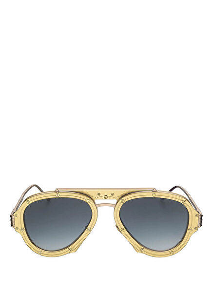 Nissim Gold Titanium Unisex Sunglasses