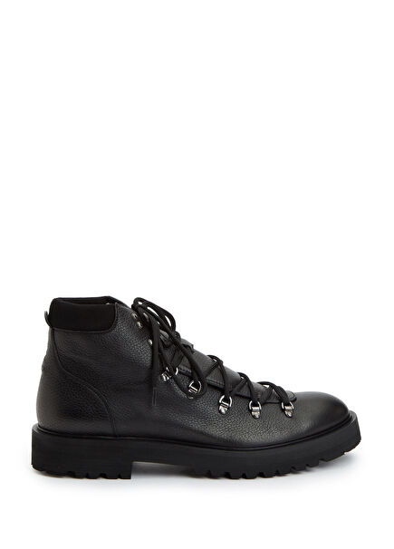 Siyah Erkek Deri Bot