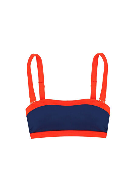 Baguette Maritime Navy Kadın Bikini Üstü