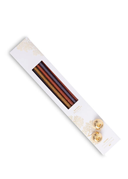 Ikat Delft Multicolored Candle Set