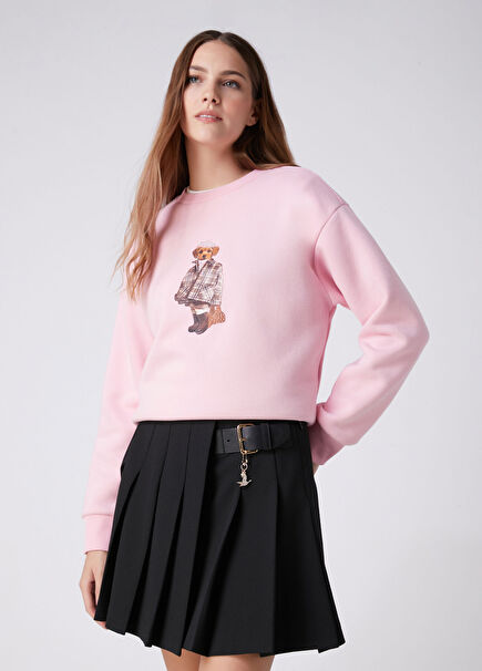 Mini Skirt With Black Dangle Logo Accessories
