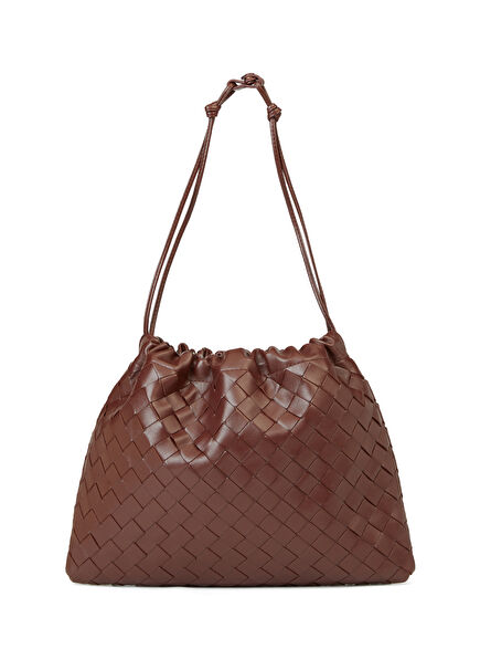 Medium Brown Women's Leather Shoulder Bag