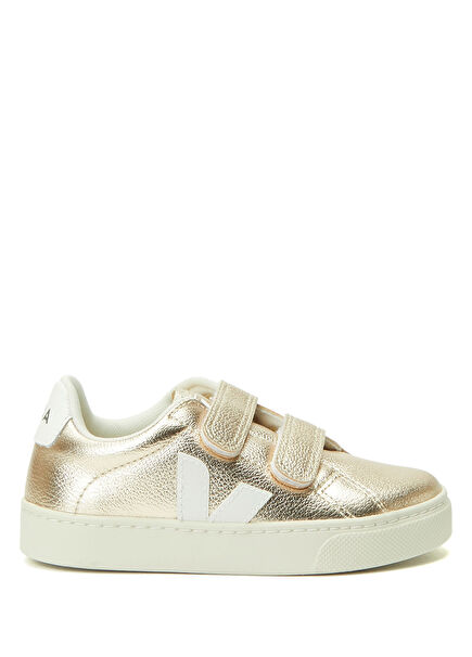 Esplar Turuncu Beyaz Unisex Çocuk Deri Sneaker