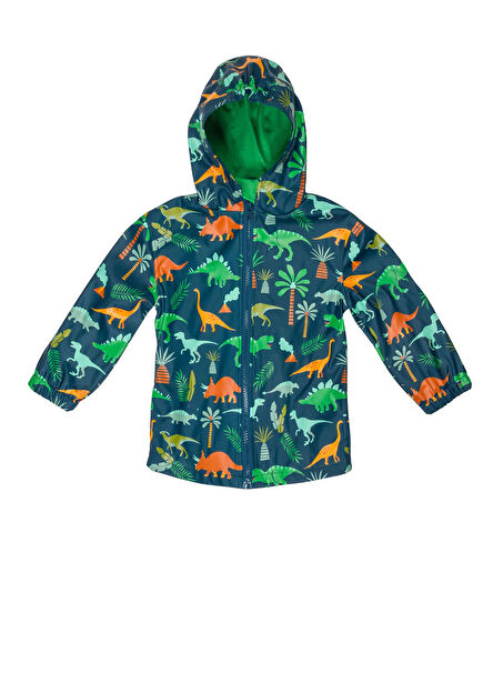 Dino Yeşil Erkek Çocuk Yağmurluk