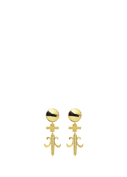 Macha Plus Bronze 24K Gold Micron Plated Women's Earrings