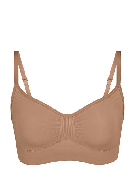 Seamless Sculpt Light Brown Bralette