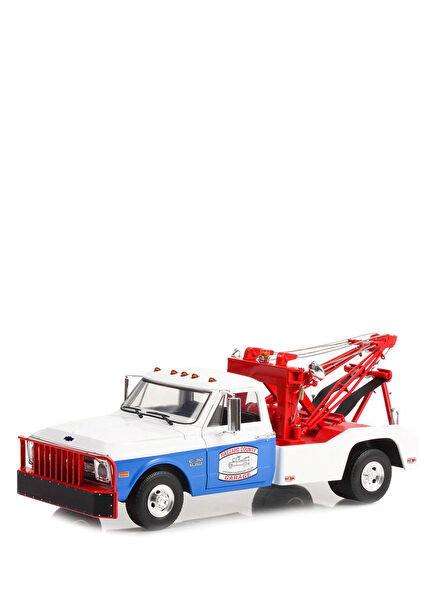 Greenlight 1969 Chevrolet C-30 Dually Wrecker 1:18 Beyaz Model Araba