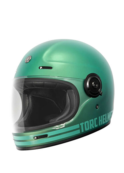 T-1 Newport Cali Iridecent Turkuaz Kapalı Unisex Motosiklet Kaskı