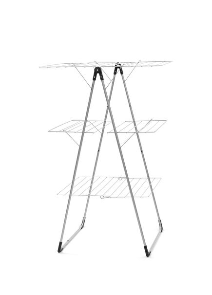 Metallic Grey Tower Model Çamaşır Askısı