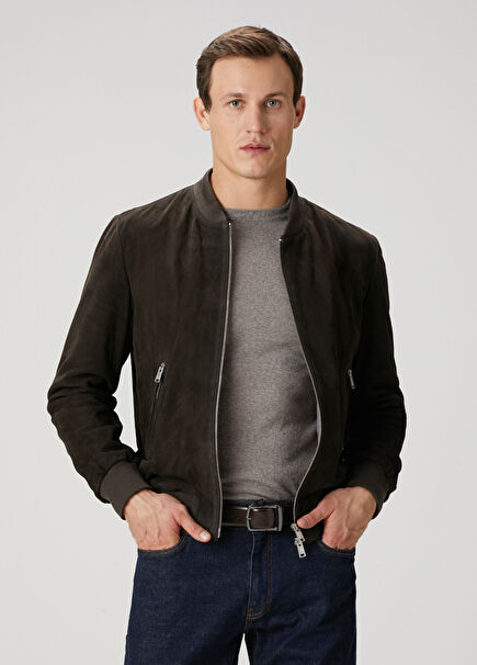 Didier Anthracite Suede Coat
