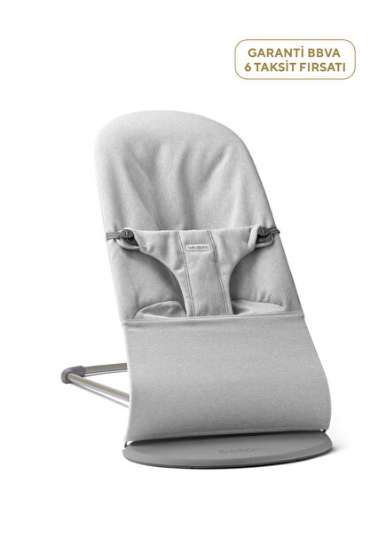 Balance Bliss Light Grey Woven Melange Baby Lap