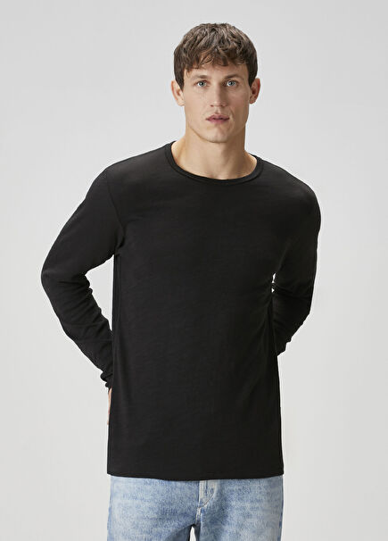 Siyah Uzun Kollu T-shirt