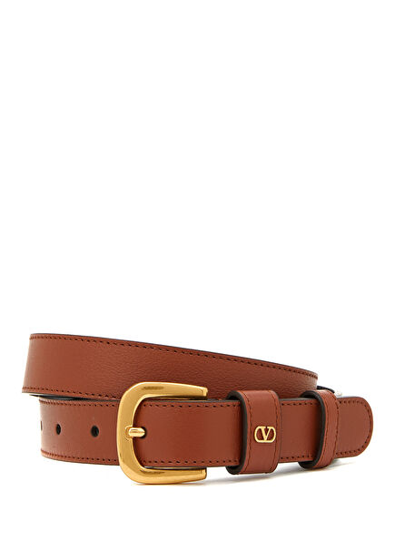 VLogo Karamel Kadın Deri Kemer