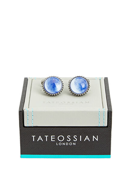 Mavi Silver Kol Düğmesi